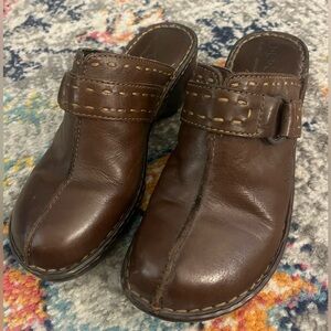 b.o.c Born Concepts | Clogs Women's Size 8 Brown Leather Slip On Shoes